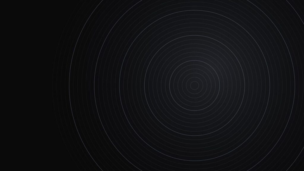 Copertina astratta in toni grafite: cerchi concentrici armonici